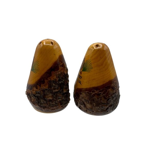 Vintage Olvera Street Los Angeles California Pine Cone Salt & Pepper Shakers - Picture 3 of 6